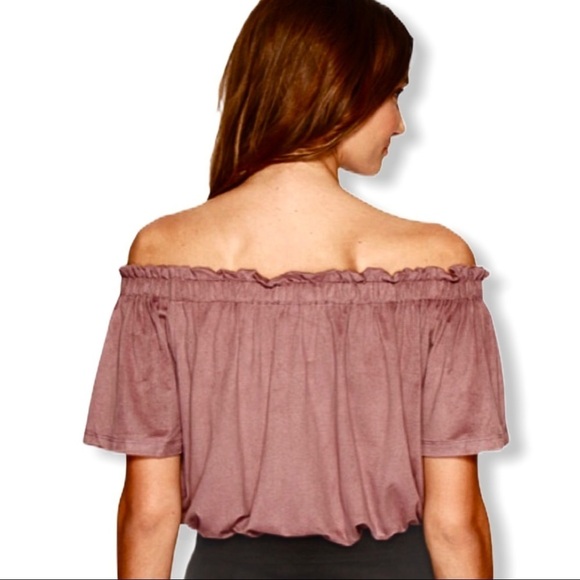 Bishop +Young Brown Suede Off The Shoulder… - Picture 2 of 7